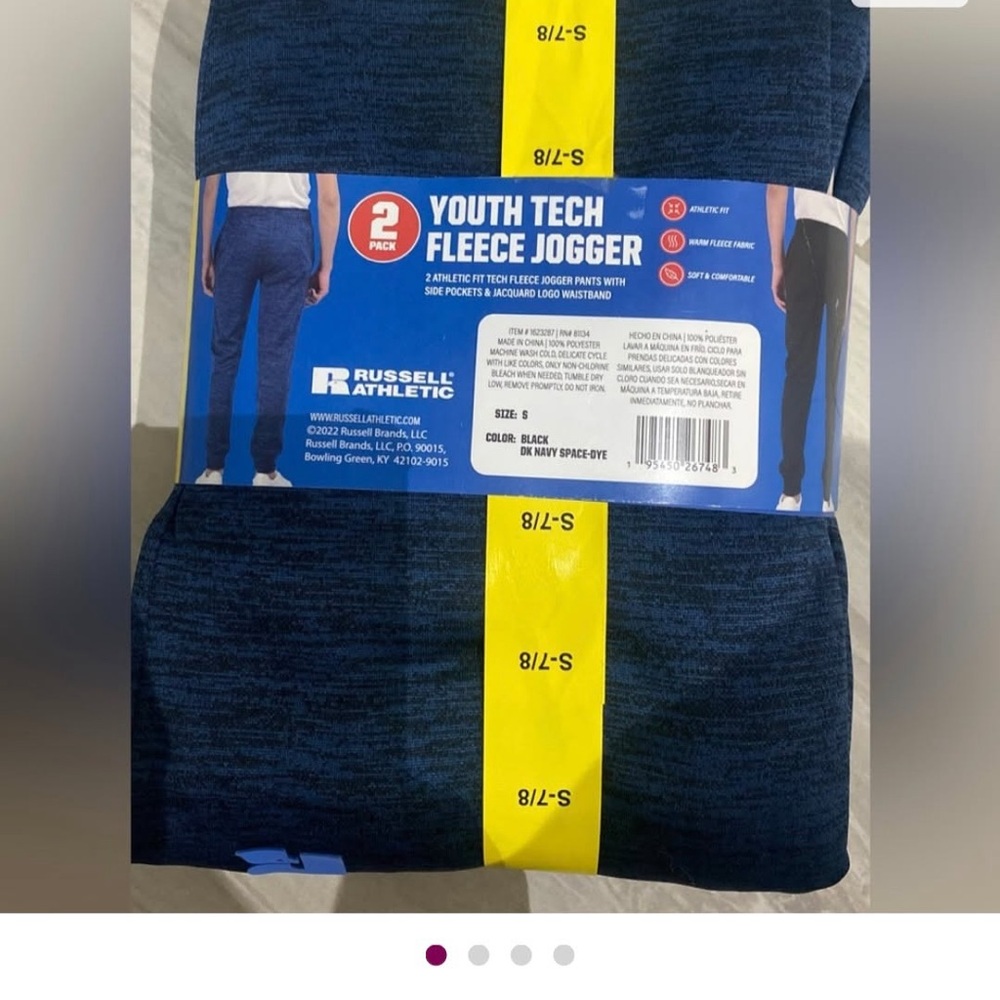 Russell Athletic Youth Fleece Jogger in Navy